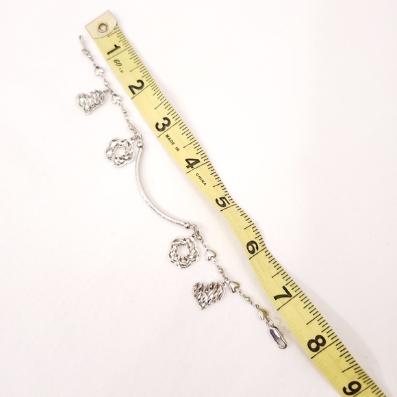 18K RGP Hearts & Flowers Simple Bracelet - Picture 6 of 6